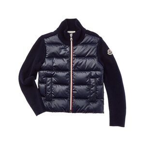 Moncler Girls  Puffer Front Wool Down Jacket